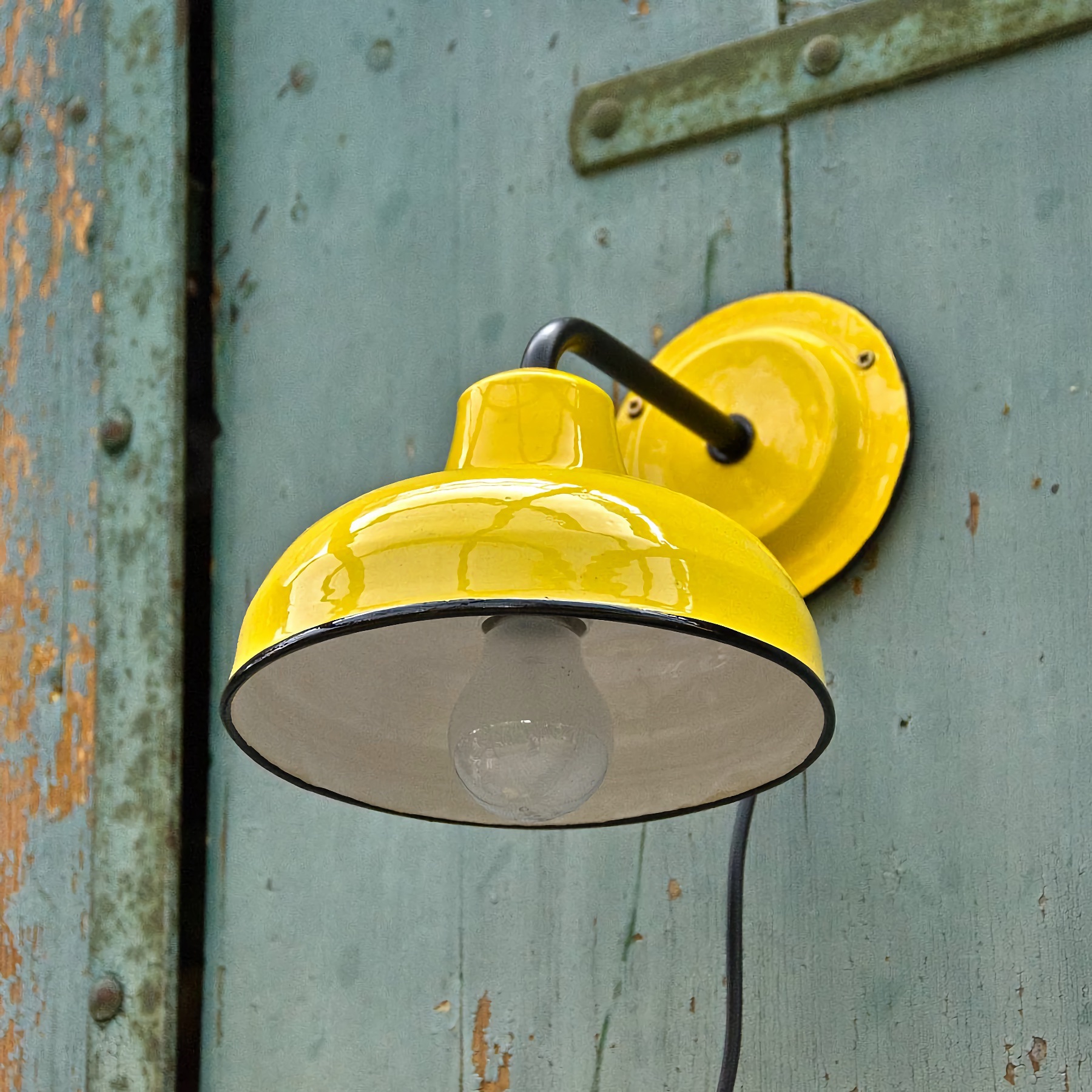 Keramická nástěnná lampa Žaneta